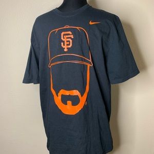2011 NIKE MLB San Francisco Giants black t shirt